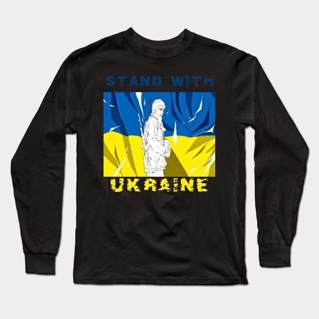 Stand With Ukraine | Pray for Ukraine Long Sleeve T-Shirt by Kibria1991